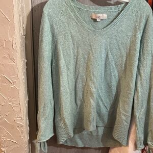 LOFT Mint Green Knit Pullover